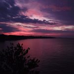 Photo of Leamington shoreline at sunset